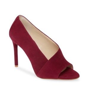 Vince Camuto Red Suede Heels Christmas Holiday